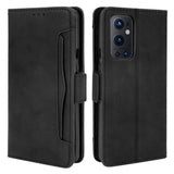 OnePlus 9 Pro Leather Case m. Extern korthållare - Svart