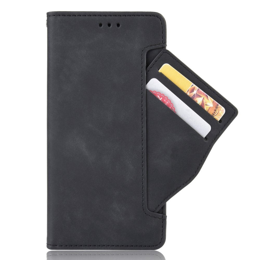 OnePlus 9 Pro Leather Case m. Extern korthållare - Svart