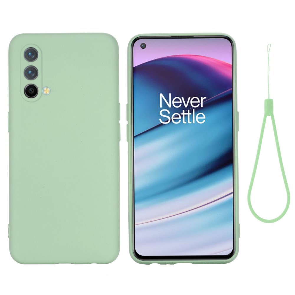 EIDERWOOD OnePlus Nord CE (5G) Liquid Silikon Skal m. Rem - Grön