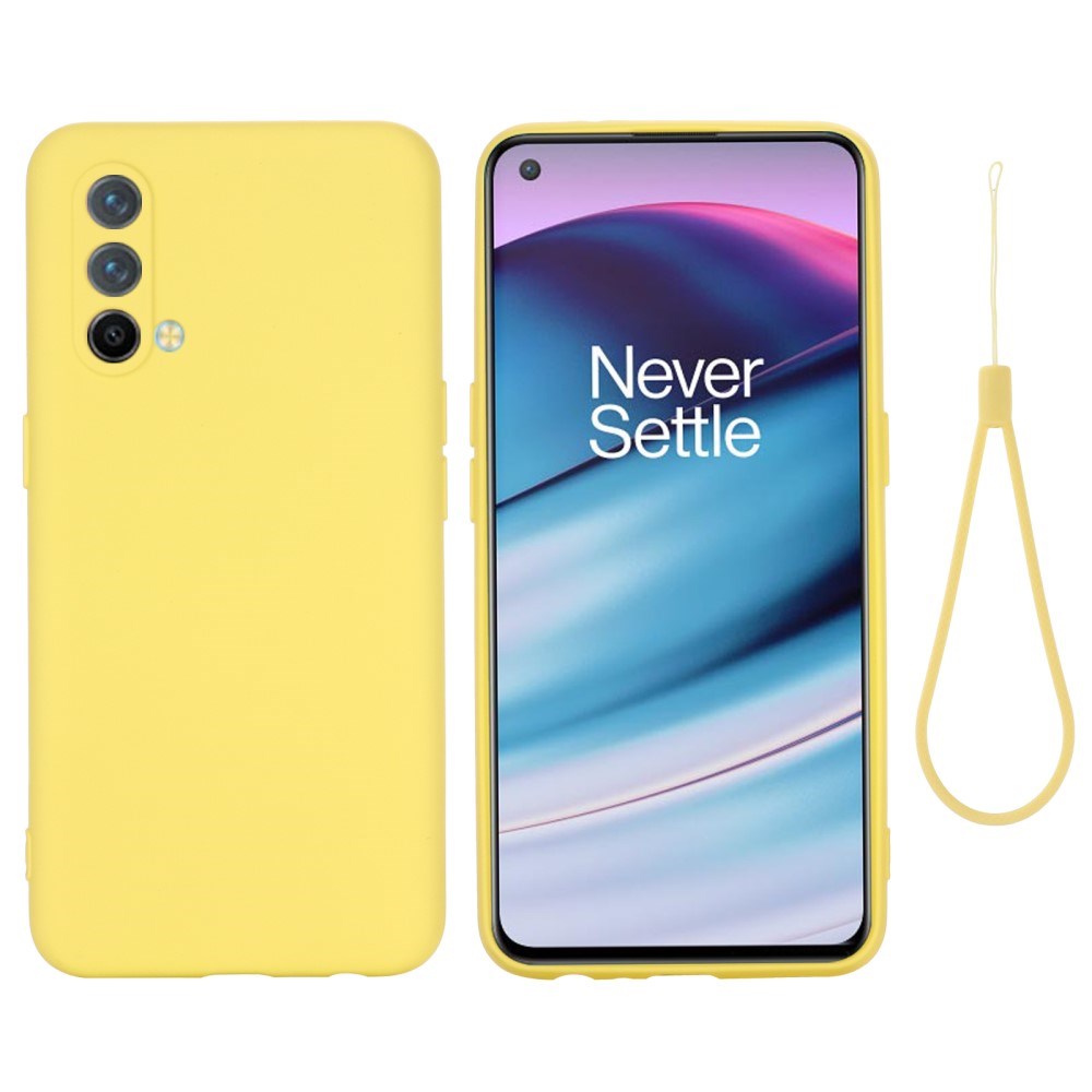 EIDERWOOD OnePlus Nord CE (5G) Liquid Silikon Skal m. Rem - Gul