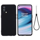 EIDERWOOD OnePlus Nord CE (5G) Liquid Silikon Skal m. Rem - Svart