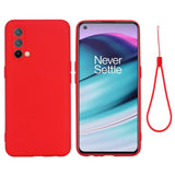 EIDERWOOD OnePlus Nord CE (5G) Liquid Silikon Skal m. Rem - Röd