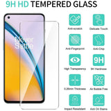 OnePlus Nord 2 (5G) Skyddsset Flexibelt plastskal + glasskärmskydd - Transparent