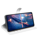 EIDERWOOD OnePlus 10 Pro Konstläder Flip Fodral m. Korthållare & Ställfunktion - Vit