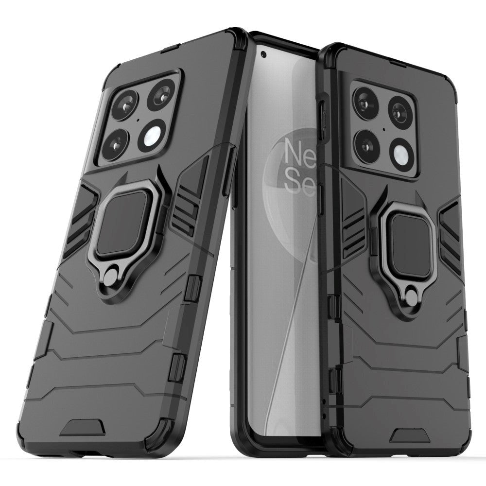 OnePlus 10 Pro Hybrid Tough Case m. Magnetisk Stativfunktion - Svart