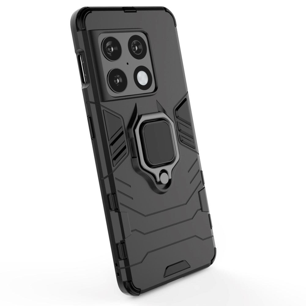 OnePlus 10 Pro Hybrid Tough Case m. Magnetisk Stativfunktion - Svart