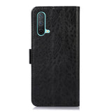 OnePlus Nord CE (5G) Sleek Läder Flip Case m. Korthållare & stativfunktion - Svart