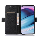 OnePlus Nord CE (5G) Sleek Läder Flip Case m. Korthållare & stativfunktion - Svart