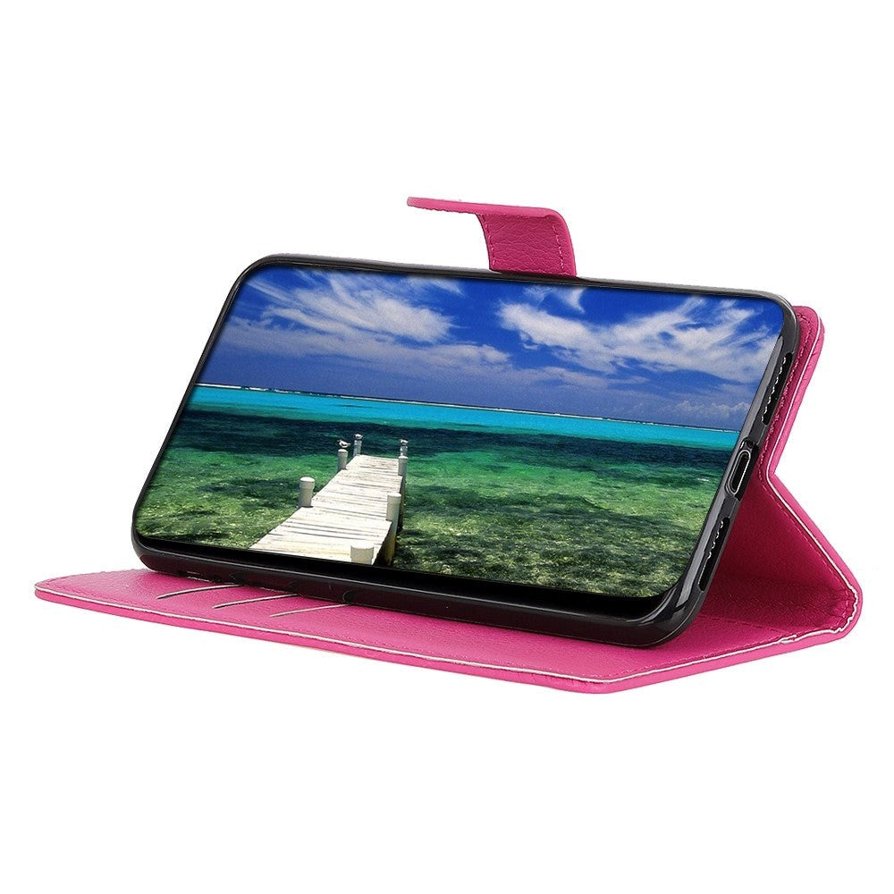 OnePlus Nord Ce 2 Lite (5G) Pu Litchi Leather Flip Case With Wallet & Stand Function - Pink