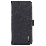 OnePlus Nord Ce 2 Lite (5g) KHAZNEH äkta läderflip Case - Black