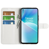 EIDERWOOD OnePlus Nord 2T (5G) Konstläder Flip Fodral m. Korthållare & Ställfunktion - Vit