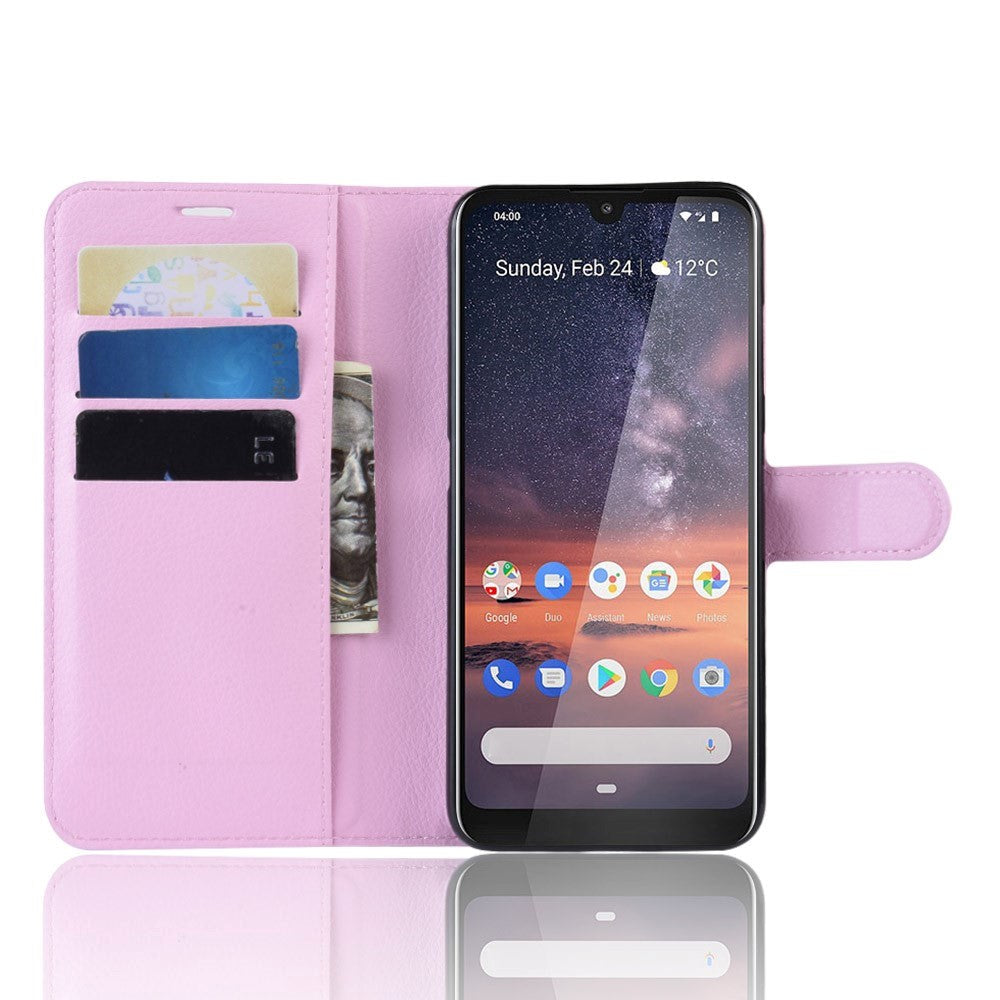 Nokia 3.2 Plånboksfodral - Rosa