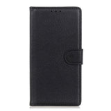 Nokia 1.3 Litchi Texture Leather Wallet Case - Svart