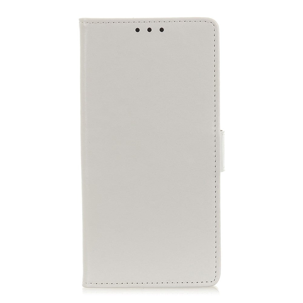 Nokia 1.3 Classic Leather Flip Case m. Stand & Card Holder - White