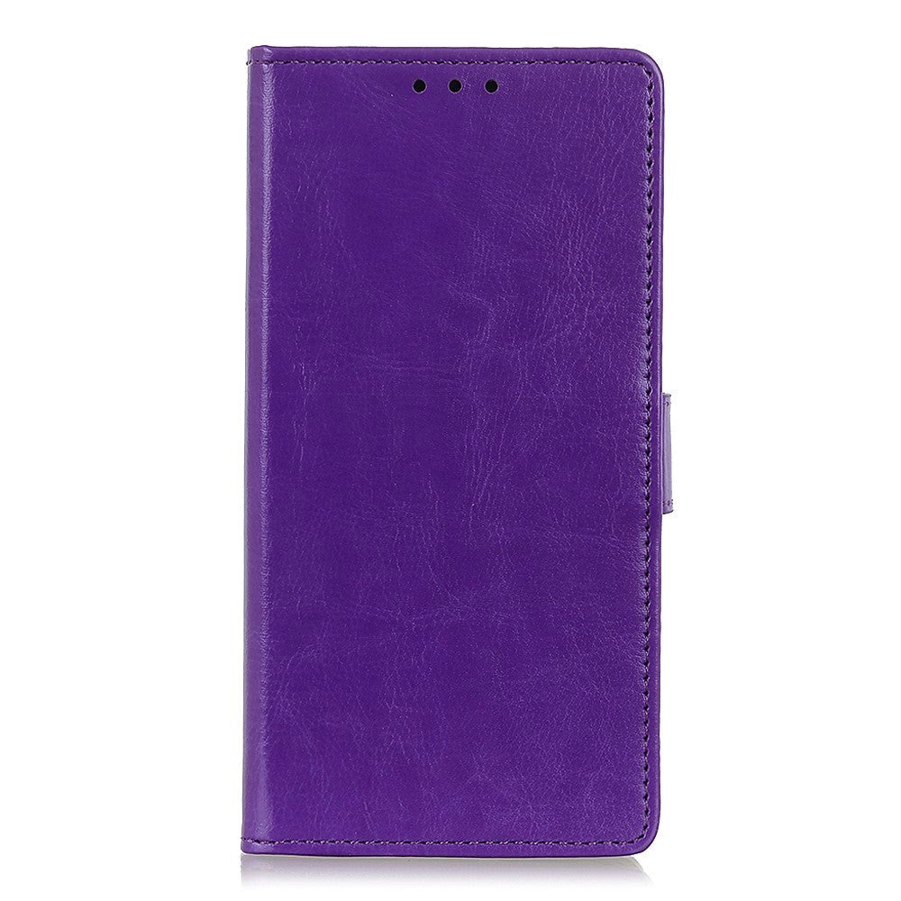 Nokia 1.3 Classic Leather Flip Case m. Stand & Card Holder - Purple