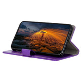 Nokia 1.3 Classic Leather Flip Case m. Stand & Card Holder - Purple