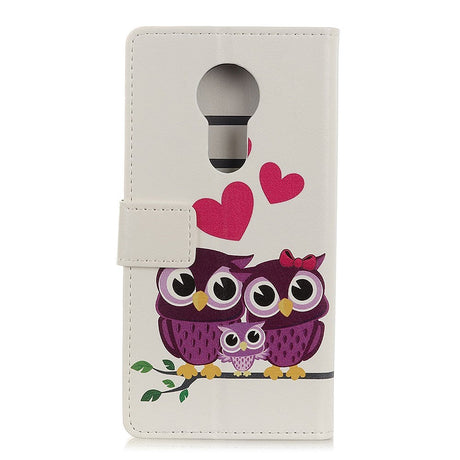 Nokia 5.3 Läderplånbok - Owl Family