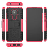 Nokia 5.3 Cool Tire Tough Case m. Stand - Svart / rosa