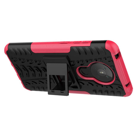 Nokia 5.3 Cool Tire Tough Case m. Stand - Svart / rosa