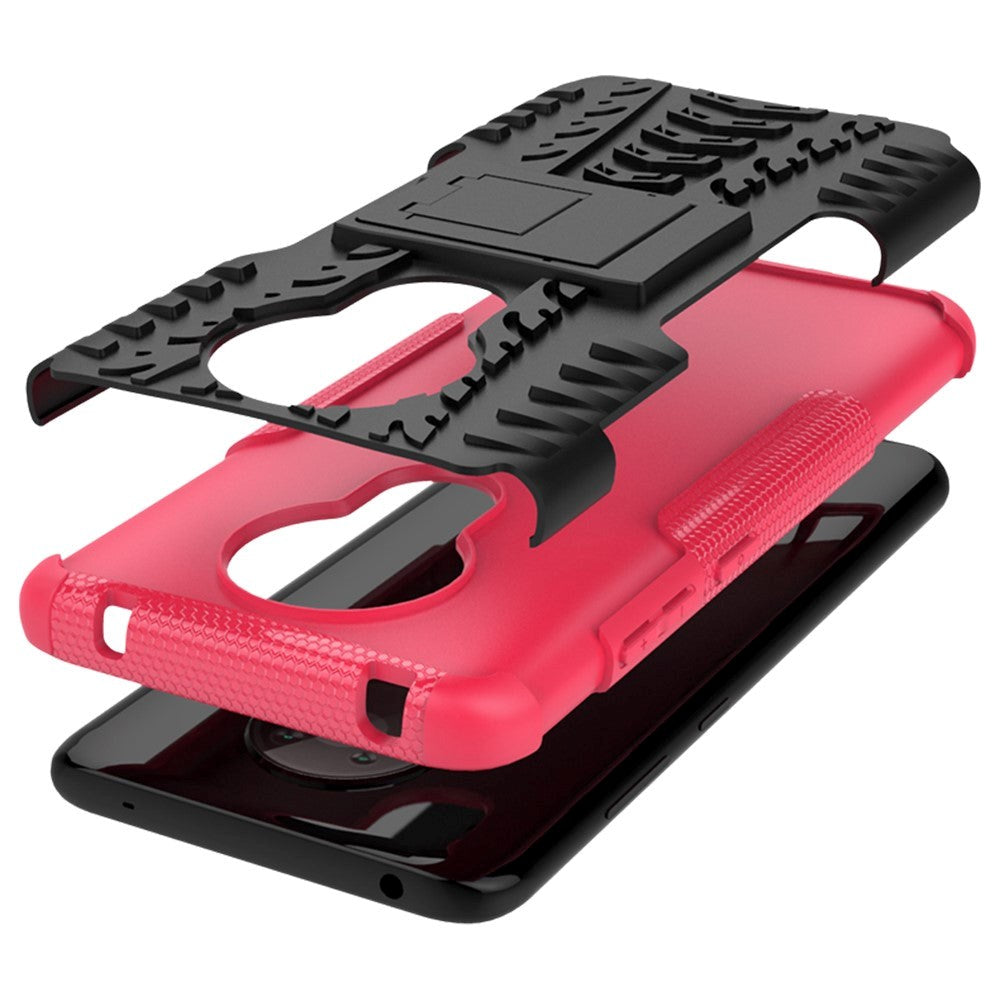 Nokia 5.3 Cool Tire Tough Case m. Stand - Svart / rosa