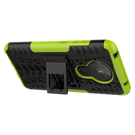 Nokia 5.3 Cool Tire Tough Case m. Stand - Svart / grönt