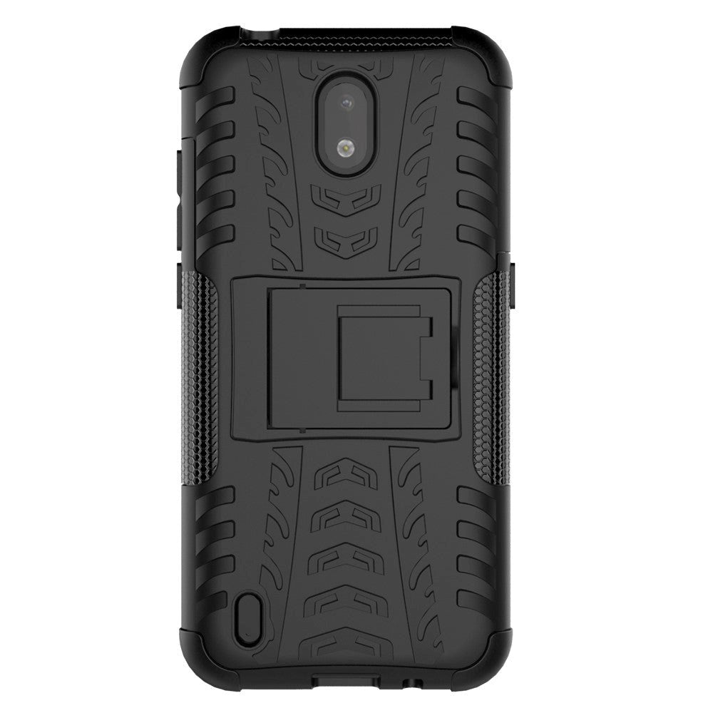 Nokia 1.3 Cool Tire Tough Case m. Stand - Svart