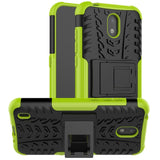 Nokia 1.3 Cool Tire Tough Case m. Stand - Svart / grönt