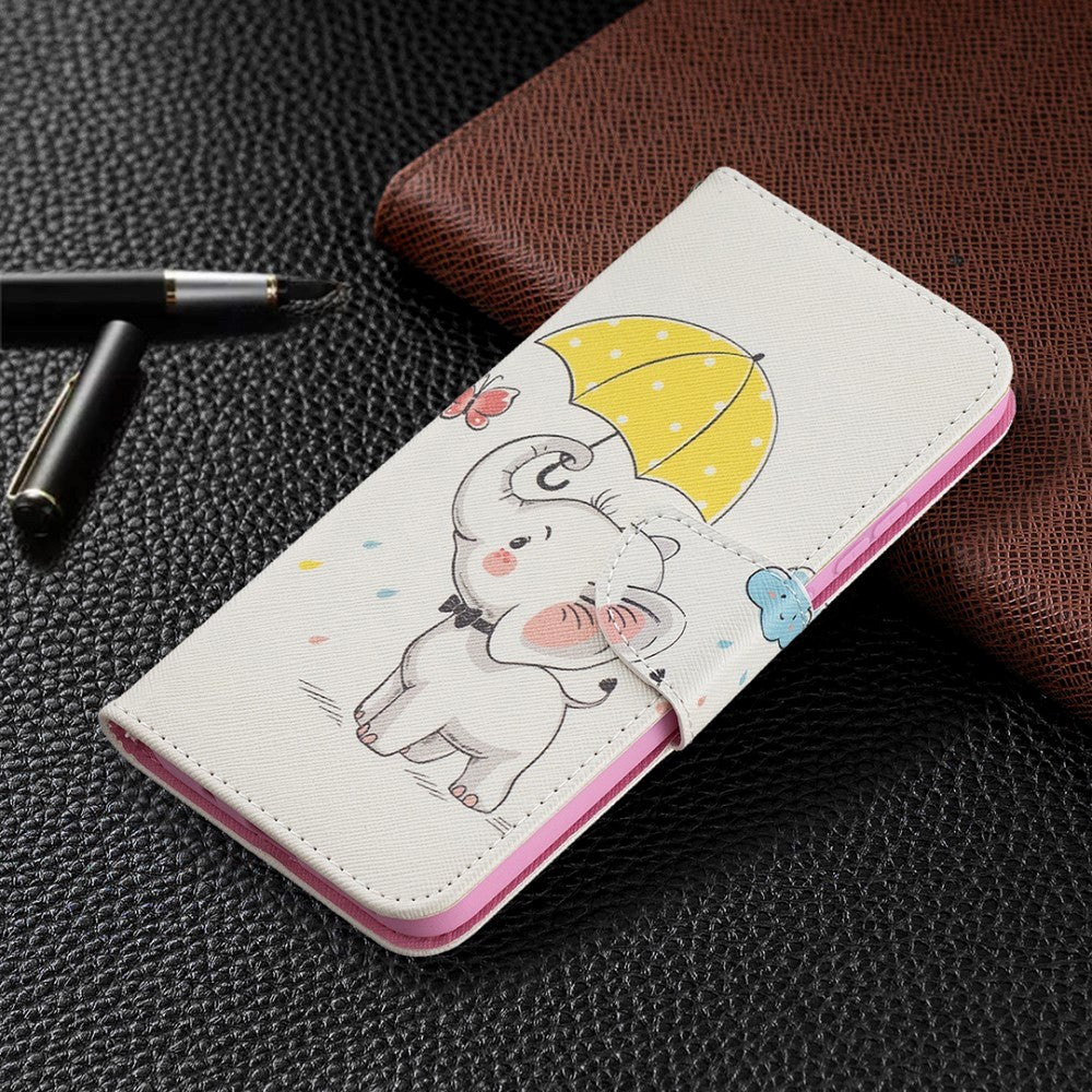 Nokia 3.4 Wallet Case - Elefant med paraply