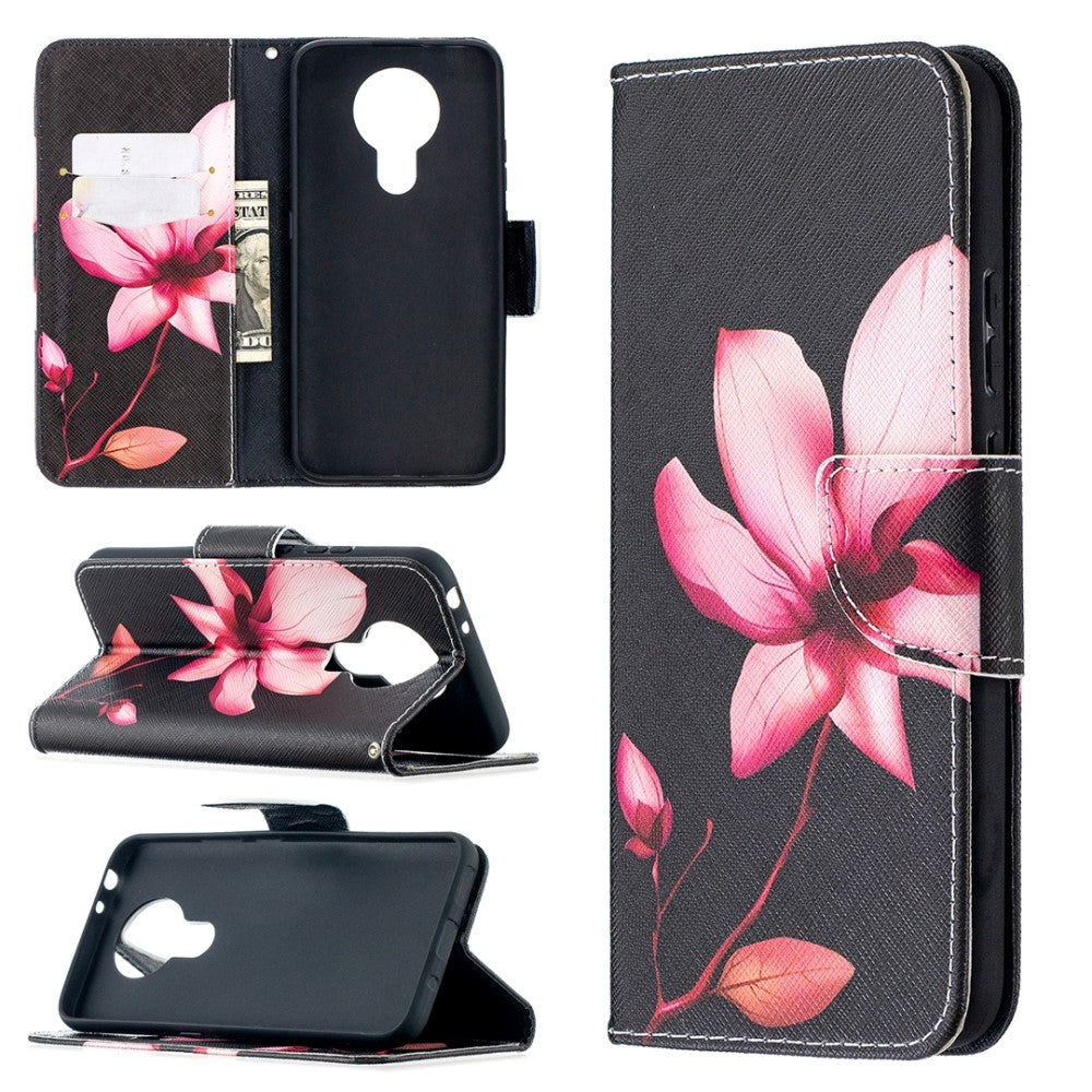 Nokia 3.4 Wallet Case - Lotus Flower