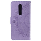 Nokia 2.4 Läderplånbok - Mandala Mönster Purple