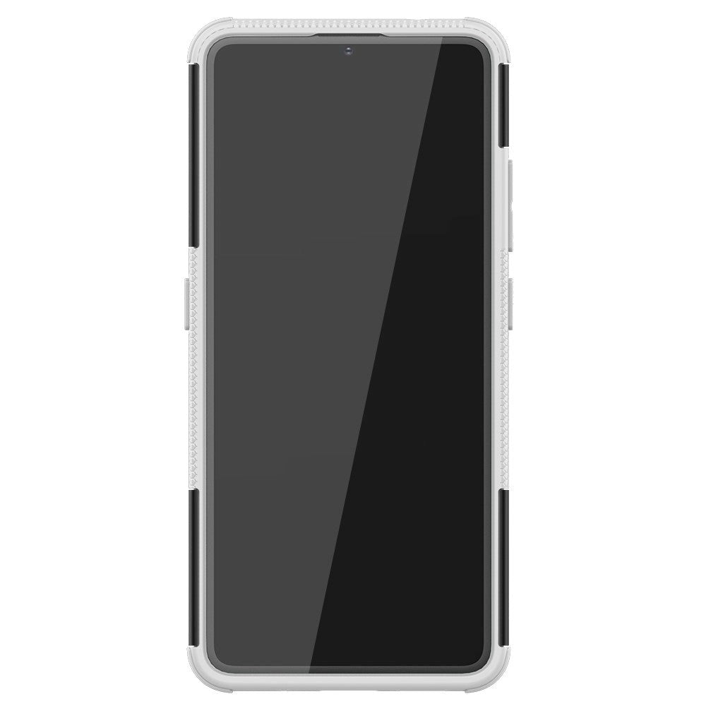 Nokia 2.4 Hybrid Tough Case m. Stativfunktion - Svart / Vit