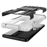 Nokia 2.4 Hybrid Tough Case m. Stativfunktion - Svart / Vit
