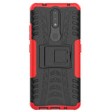 Nokia 2.4 Hybrid Tough Case m. Stativfunktion - Svart / röd