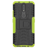 Nokia 2.4 Hybrid Tough Case m. Stativfunktion - Svart / grön