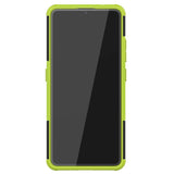 Nokia 2.4 Hybrid Tough Case m. Stativfunktion - Svart / grön