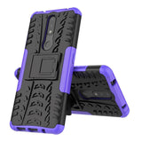 Nokia 2.4 Hybrid Tough Case m. Stativfunktion - Svart / lila