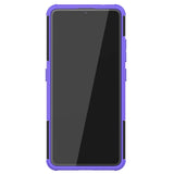 Nokia 2.4 Hybrid Tough Case m. Stativfunktion - Svart / lila