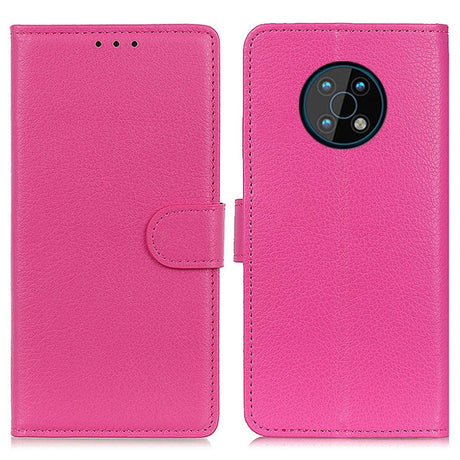 Nokia G50 Litchi PU Läder Fodral - Rosa