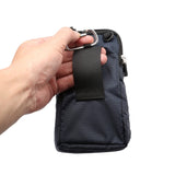 Universal Beltpack för smartphones m. Carabiner & Strap - Dark Blue - (Max. Telefon: 170 x 95 x 15 mm)