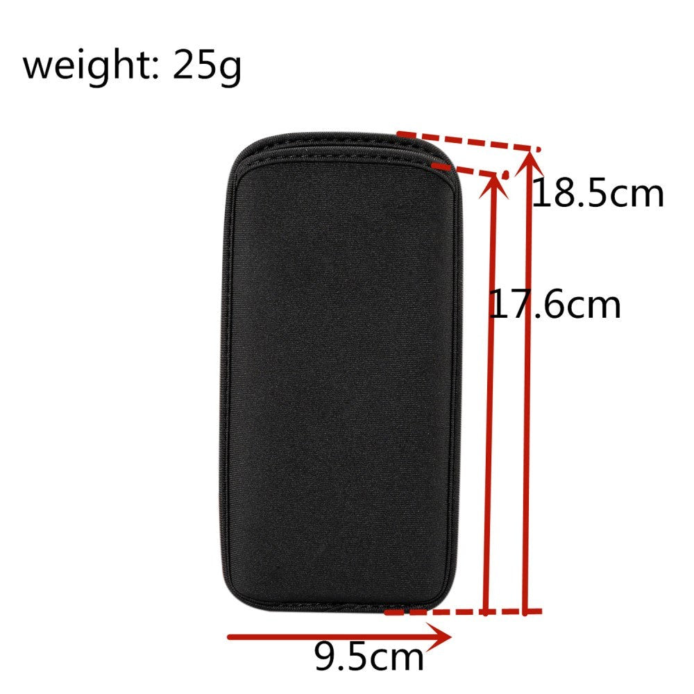 Universal Smartphone sleeve - Vattenbeständig - Svart - (Max. Telefon: 176 x 95 x 18 mm)