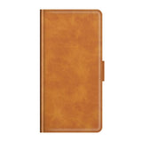 TCL 20 SE Classic Leather Wallet Case - Brown