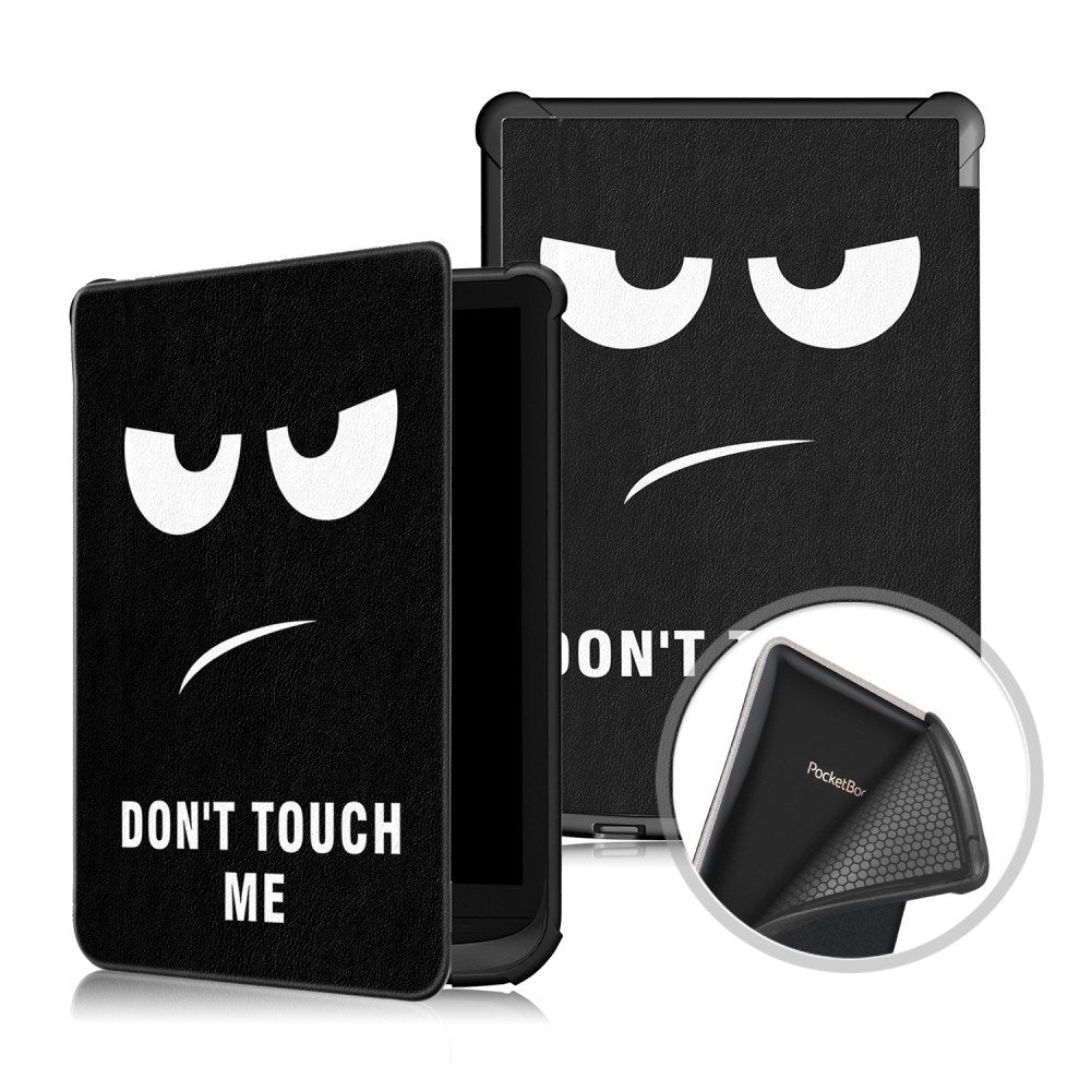 EIDERWOOD PocketBook Basic Lux 4 Fodral i Konstläder med Sleep-Wake Funktion - "Don't Touch Me"