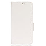 TCL 20L Ultra Litchi Leather Wallet Case - White