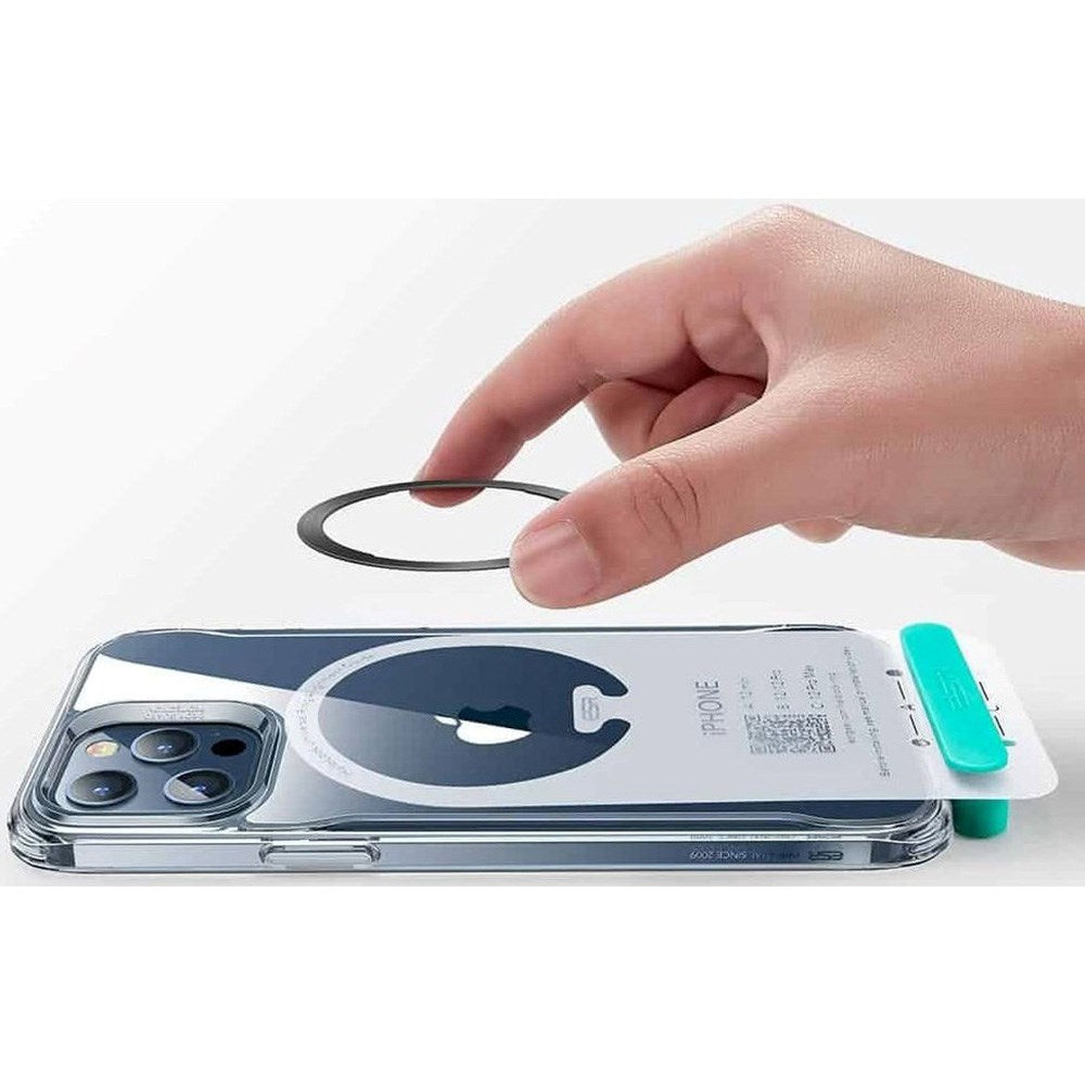 ESR Universal MagSafe Kompatibel Magnetisk Ring - 2 St. - Svart / Silver