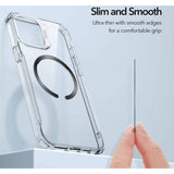 ESR Universal MagSafe Kompatibel Magnetisk Ring - 2 St. - Svart / Silver