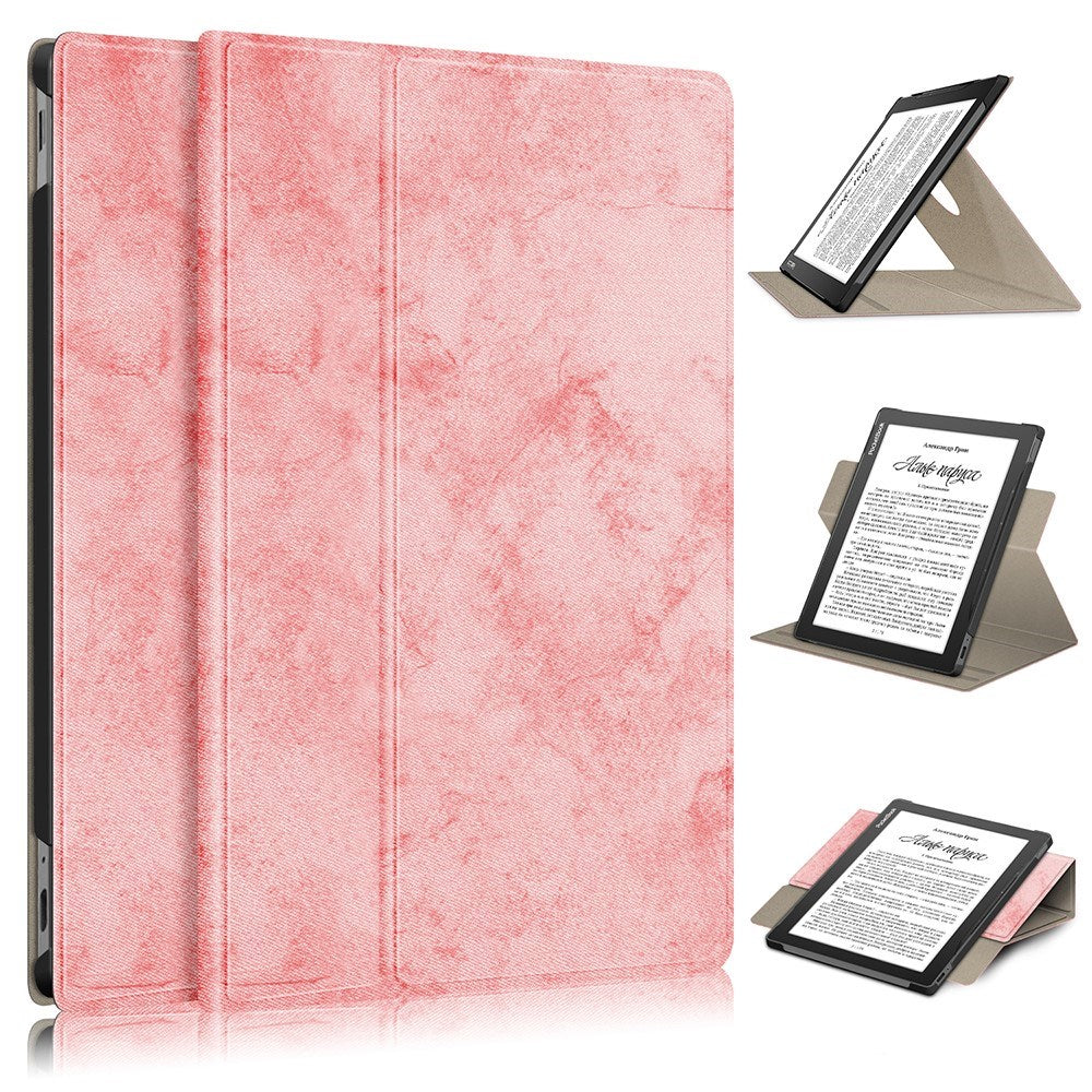 EIDERWOOD PocketBook InkPad Lite skal med 360 graders stativfunktion & penna hållare - Rosa