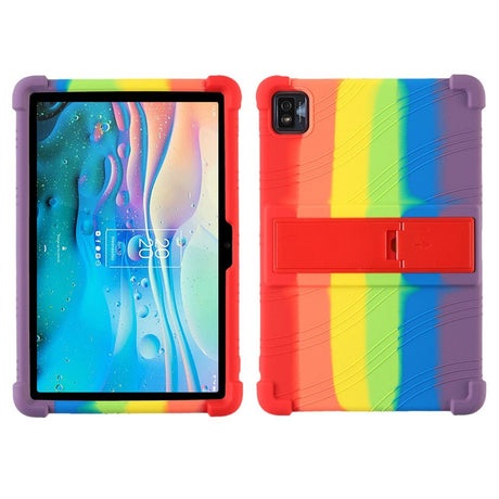 TCL TAB 10S SILICONE CASE m. Stativfunktion - Rainbow