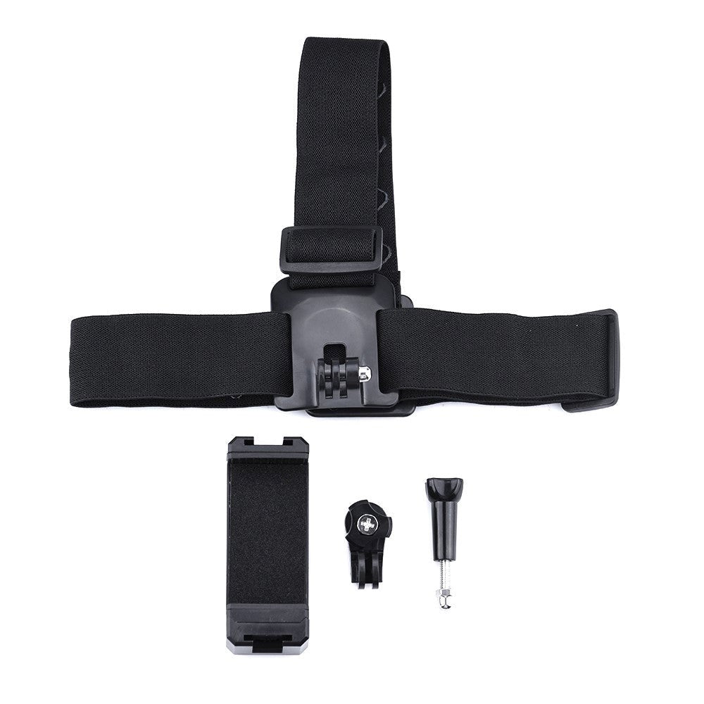 Universal Phone & Camera Head Strap Mount - Svart