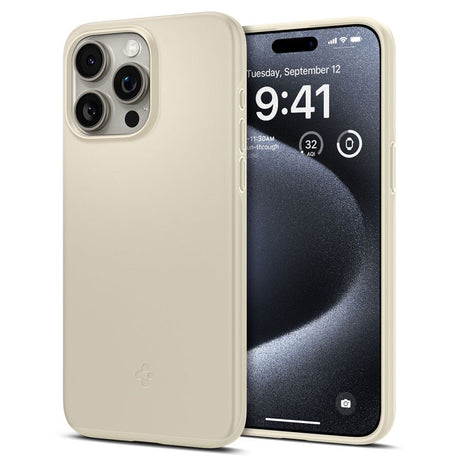 iPhone 15 Pro Spigen Thin Fit Skal - Mute Beige