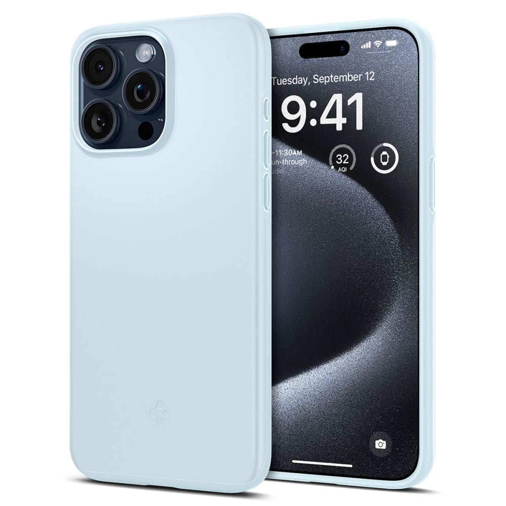 iPhone 15 Pro Spigen Thin Fit Skal - Mute Blue